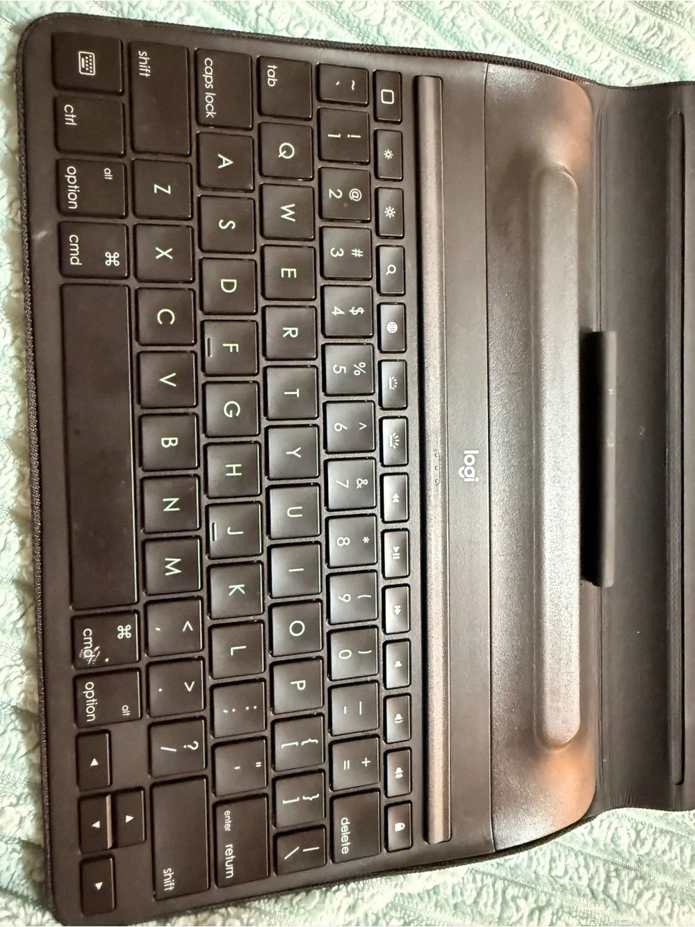 Logitech Black Bluetooth Keyboard Folio Case for Tablets